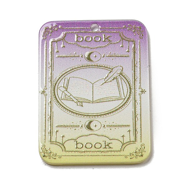 PandaHall Acrylic Pendants, Recntanle with Tarot, Medium Purple, 40x30x2.5mm, Hole: 2mm Acrylic Tarot
PandaHall Acrylic Pendants, Recntanle with Tarot, Medium Purple, 40x30x2.5mm, Hole: 2mm Acrylic Tarot