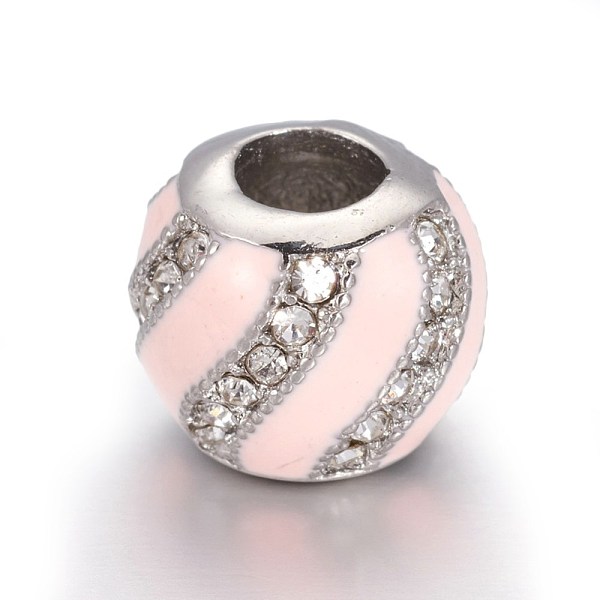 PandaHall 304 Stainless Steel European Beads, with Enamel and Rhinestone, Large Hole Beads, Round, Stainless Steel Color, Pink, 10x9mm, Hole...
PandaHall 304 Stainless Steel European Beads, with Enamel and Rhinestone, Large Hole Beads, Round, Stainless Steel Color, Pink, 10x9mm, Hole...