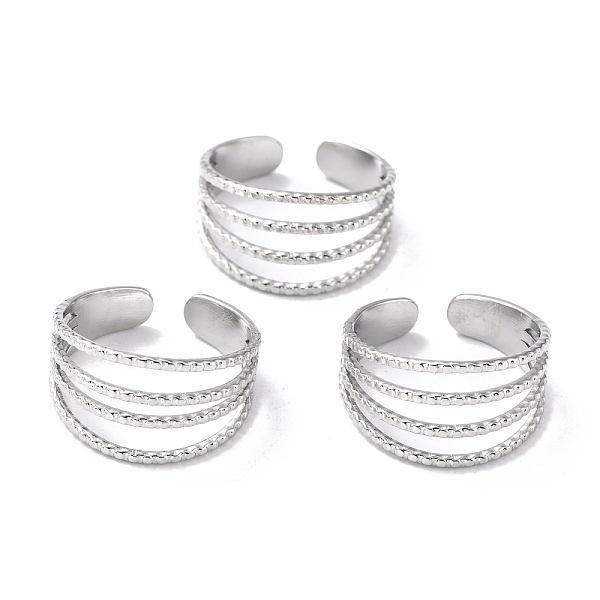 PandaHall 304 Stainless Steel Finger Rings, Cuff Rings, Long-Lasting Plated, Stainless Steel Color, US Size 7 1/4(17.5mm), 5~11mm 304...
PandaHall 304 Stainless Steel Finger Rings, Cuff Rings, Long-Lasting Plated, Stainless Steel Color, US Size 7 1/4(17.5mm), 5~11mm 304...