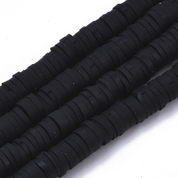 PandaHall Handmade Polymer Clay Beads Strands, for DIY Jewelry Crafts Supplies, Heishi Beads, Disc/Flat Round, Black, 6x0.5~1mm, Hole: 1.8mm...
PandaHall Handmade Polymer Clay Beads Strands, for DIY Jewelry Crafts Supplies, Heishi Beads, Disc/Flat Round, Black, 6x0.5~1mm, Hole: 1.8mm...