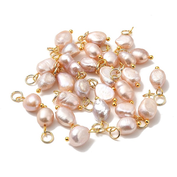 PandaHall Natural Cultured Freshwater Pearl Pendants, with Brass Finding, Potato, Misty Rose, 16~19x8~9.5x6.5~9mm, Hole: 3mm Pearl Potato
PandaHall Natural Cultured Freshwater Pearl Pendants, with Brass Finding, Potato, Misty Rose, 16~19x8~9.5x6.5~9mm, Hole: 3mm Pearl Potato