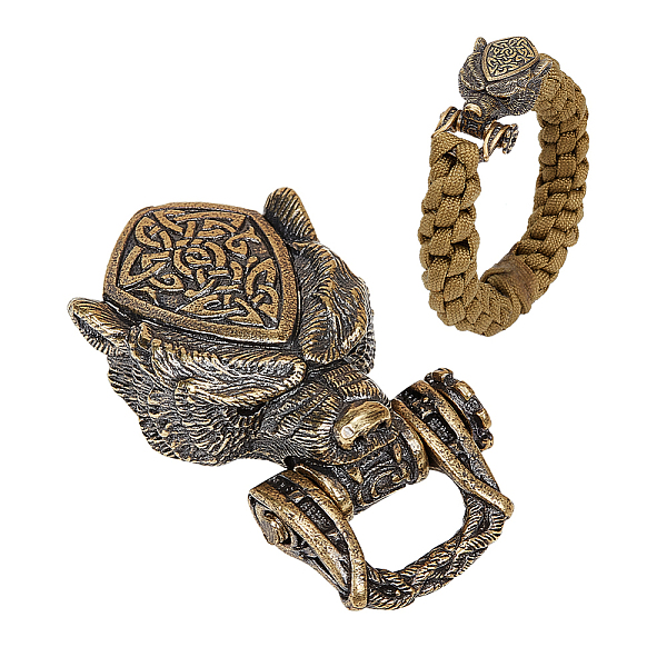 PandaHall Brass Buckles, for EDC Braided Rope Making, Bear Head, Antique Bronze, 45x23x13.5mm, Hole: 11x6.5mm Brass Bear
PandaHall Brass Buckles, for EDC Braided Rope Making, Bear Head, Antique Bronze, 45x23x13.5mm, Hole: 11x6.5mm Brass Bear
