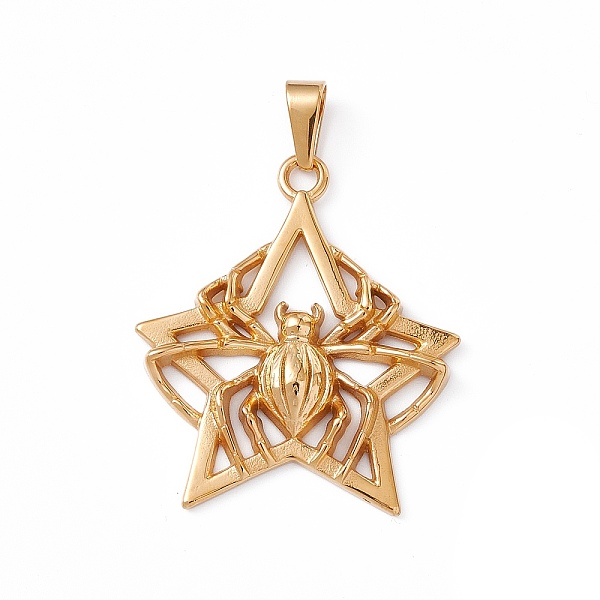 PandaHall Vacuum Plating 304 Stainless Steel Big Pendants, Spider with Star Charms, Golden, 54x47x5.5mm, Hole: 5.5x10mm 304 Stainless Steel...
PandaHall Vacuum Plating 304 Stainless Steel Big Pendants, Spider with Star Charms, Golden, 54x47x5.5mm, Hole: 5.5x10mm 304 Stainless Steel...