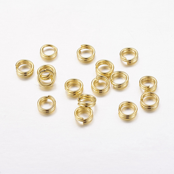 PandaHall Iron Split Rings, Double Loops Jump Rings, Cadmium Free & Lead Free, Golden, 4x1.4mm, about 3.3mm inner diameter, about...
PandaHall Iron Split Rings, Double Loops Jump Rings, Cadmium Free & Lead Free, Golden, 4x1.4mm, about 3.3mm inner diameter, about...