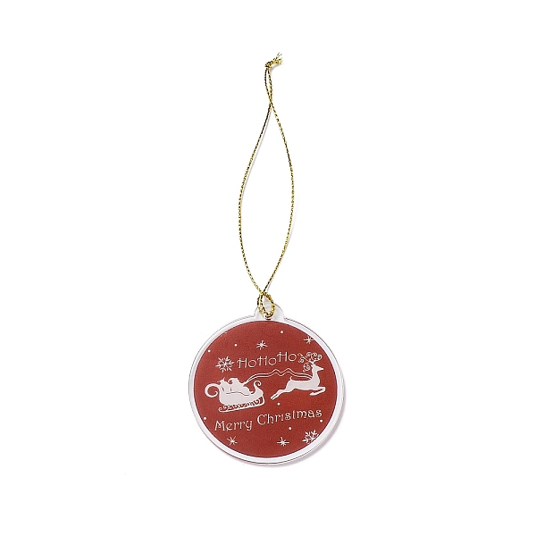 PandaHall Christmas Theme Acrylic Pendant Decoration, Nylon Cord Hanging Decoration, Flat Round, Santa Claus, 190~205mm Acrylic Santa Claus
PandaHall Christmas Theme Acrylic Pendant Decoration, Nylon Cord Hanging Decoration, Flat Round, Santa Claus, 190~205mm Acrylic Santa Claus