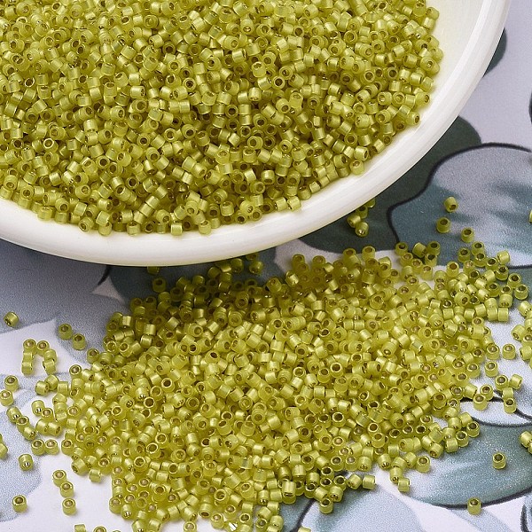 PandaHall MIYUKI Delica Beads, Cylinder, Japanese Seed Beads, 11/0, (DB2187) Duracoat Semi-Frosted Silver Lined Dyed Citron, 1.3x1.6mm, Hole..., Green
PandaHall MIYUKI Delica Beads, Cylinder, Japanese Seed Beads, 11/0, (DB2187) Duracoat Semi-Frosted Silver Lined Dyed Citron, 1.3x1.6mm, Hole..., Green
