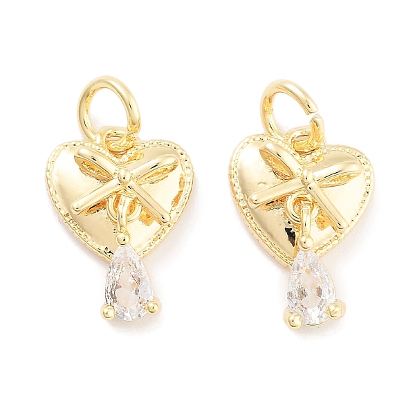 PandaHall Brass with Clear Cubic Zirconia Charms, with Jump Ring, Heart with Teardrop Charms, Real 18K Gold Plated, 14x10x4mm, Hole: 3mm...
PandaHall Brass with Clear Cubic Zirconia Charms, with Jump Ring, Heart with Teardrop Charms, Real 18K Gold Plated, 14x10x4mm, Hole: 3mm...