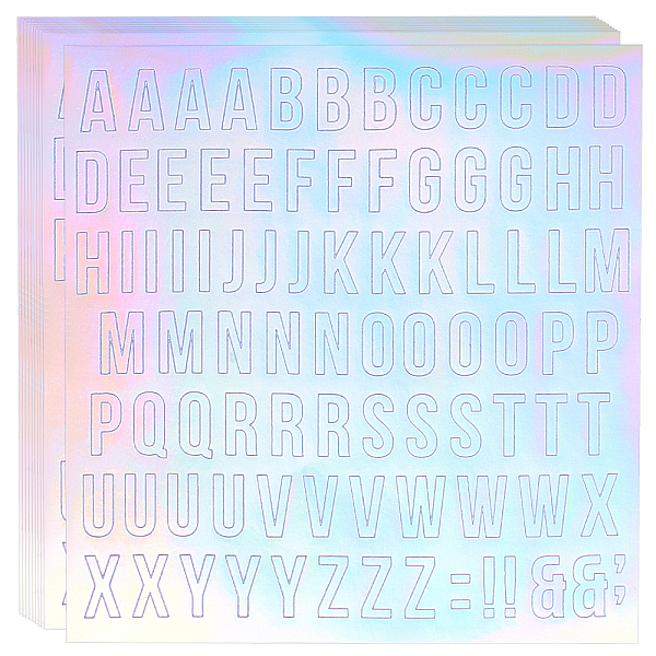 PandaHall Plastic Laser Stickers, Self-adhesion Stickers, Letter A~Z, Colorful, 14.1x13x0.02cm, 6sheets/set Paper Letter A~Z
PandaHall Plastic Laser Stickers, Self-adhesion Stickers, Letter A~Z, Colorful, 14.1x13x0.02cm, 6sheets/set Paper Letter A~Z