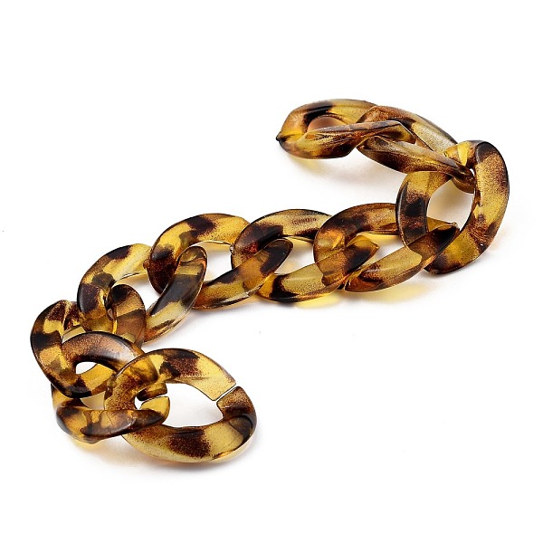 PandaHall Handmade Transparent Acrylic Curb Chains, Twisted Chain, for Handbag Chain Making, Leopard Print Pattern , Light Khaki, Link...
PandaHall Handmade Transparent Acrylic Curb Chains, Twisted Chain, for Handbag Chain Making, Leopard Print Pattern , Light Khaki, Link...