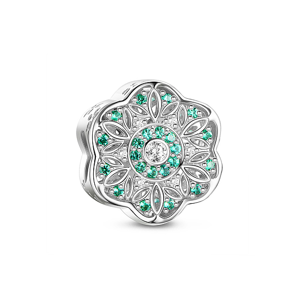 PandaHall TINYSAND 925 Sterling Silver Glittering Flower Shaped Charm Cubic Zirconia European Beads, Light Sea Green, 13.65x12.5x8.73mm...
PandaHall TINYSAND 925 Sterling Silver Glittering Flower Shaped Charm Cubic Zirconia European Beads, Light Sea Green, 13.65x12.5x8.73mm...