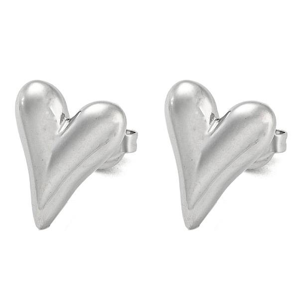 PandaHall 304 Stainless Steel Stud Earrings, Heart, Stainless Steel Color, 14x12mm 304 Stainless Steel Heart
PandaHall 304 Stainless Steel Stud Earrings, Heart, Stainless Steel Color, 14x12mm 304 Stainless Steel Heart