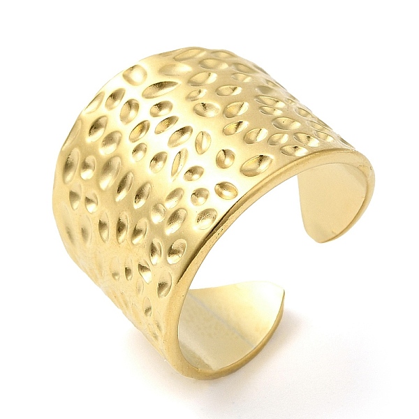 PandaHall 304 Stainless Steel Grooved Open Cuff Ring for Women, Real 14K Gold Plated, Inner Diameter: 18mm 304 Stainless Steel
PandaHall 304 Stainless Steel Grooved Open Cuff Ring for Women, Real 14K Gold Plated, Inner Diameter: 18mm 304 Stainless Steel