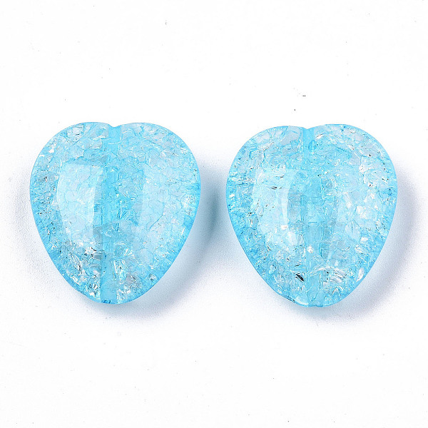 PandaHall Transparent Crackle Acrylic Beads, Heart, Light Sky Blue, 24x22x10mm, Hole: 1.4mm Acrylic Heart
PandaHall Transparent Crackle Acrylic Beads, Heart, Light Sky Blue, 24x22x10mm, Hole: 1.4mm Acrylic Heart