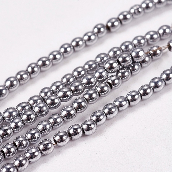 PandaHall Electroplate Non-magnetic Synthetic Hematite Beads Strands, Round, Grade A, Platinum Plated, 2mm, Hole: 1mm, about 200pcs/strand...
PandaHall Electroplate Non-magnetic Synthetic Hematite Beads Strands, Round, Grade A, Platinum Plated, 2mm, Hole: 1mm, about 200pcs/strand...