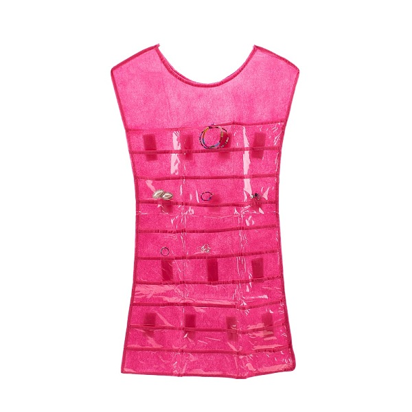 PandaHall Non-Woven Fabrics Jewelry Hanging Display Bags, Wall Shelf Wardrobe Storage Bags, with Transparent PVC, Deep Pink, 75x41x0.1cm...
PandaHall Non-Woven Fabrics Jewelry Hanging Display Bags, Wall Shelf Wardrobe Storage Bags, with Transparent PVC, Deep Pink, 75x41x0.1cm...