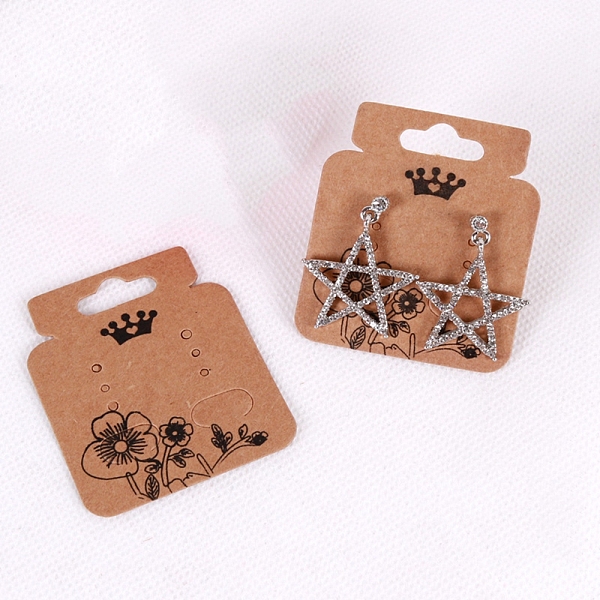 PandaHall Kraft Paper Earring Display Cards, Weight-shaped, Tan, 5.2x4.3x0.05cm Paper Flower Orange
PandaHall Kraft Paper Earring Display Cards, Weight-shaped, Tan, 5.2x4.3x0.05cm Paper Flower Orange