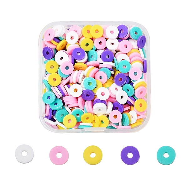 PandaHall Handmade Polymer Clay Beads Strands, for DIY Jewelry Crafts Supplies, Heishi Beads, Disc/Flat Round, Mixed Color, 6x0.5~1mm, Hole..., Multicolor
PandaHall Handmade Polymer Clay Beads Strands, for DIY Jewelry Crafts Supplies, Heishi Beads, Disc/Flat Round, Mixed Color, 6x0.5~1mm, Hole..., Multicolor