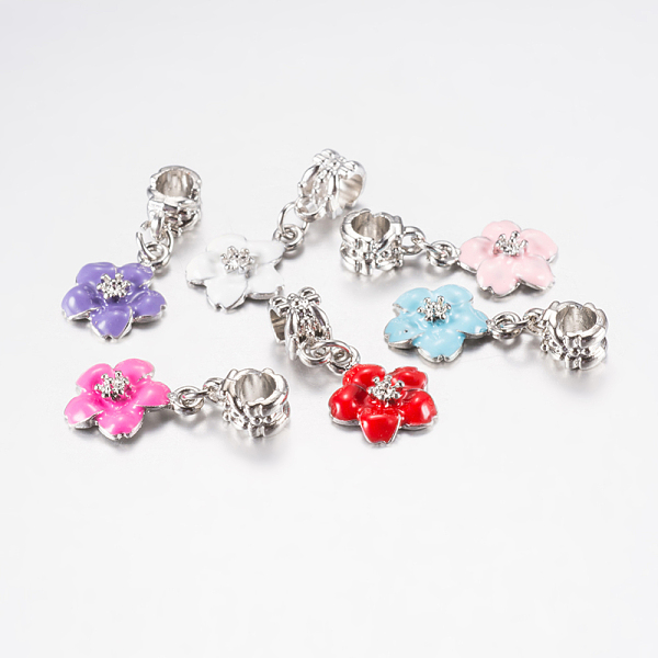 PandaHall Tibetan Style Alloy Enamel European Dangle Charms, Large Hole Pendants, Flower, Platinum, Mixed Color, 29mm, Pendant..., Multicolor
PandaHall Tibetan Style Alloy Enamel European Dangle Charms, Large Hole Pendants, Flower, Platinum, Mixed Color, 29mm, Pendant..., Multicolor