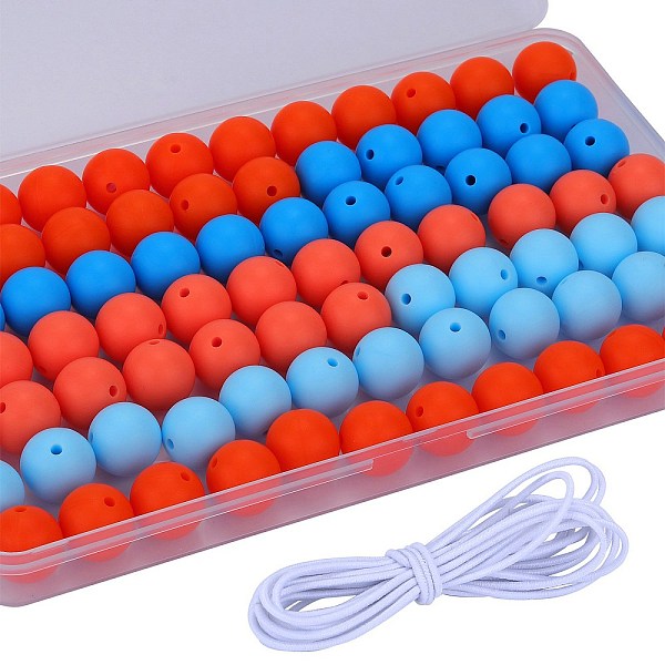 PandaHall 80Pcs 4 Style Round Silicone Focal Beads, Chewing Beads For Teethers, DIY Nursing Necklaces Making, with 2M Core Spun Elastic Cord..., Multicolor
PandaHall 80Pcs 4 Style Round Silicone Focal Beads, Chewing Beads For Teethers, DIY Nursing Necklaces Making, with 2M Core Spun Elastic Cord..., Multicolor