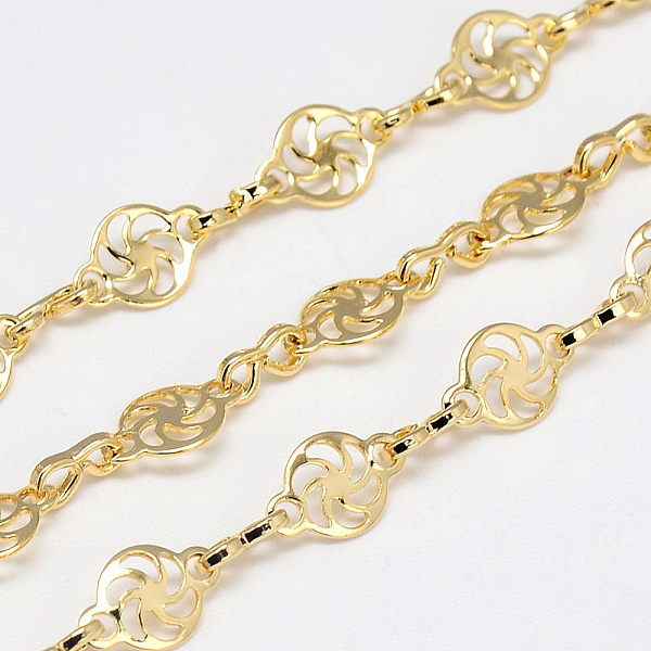PandaHall Handmade Brass Chains, Unwelded, with Spool, Unwelded, Nickel Free, Real 18K Gold Plated, 7.7x5x0.4mm, about 82.02 Feet(25m)/roll...
PandaHall Handmade Brass Chains, Unwelded, with Spool, Unwelded, Nickel Free, Real 18K Gold Plated, 7.7x5x0.4mm, about 82.02 Feet(25m)/roll...