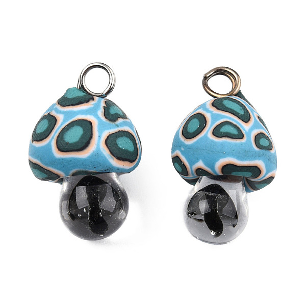 PandaHall Handmade Polymer Clay Pendants, with Lampwork and Platinum Plated Iron Loop, Mushroom, Black, 24~29x15~17x15~17mm, Hole: 2~3mm...
PandaHall Handmade Polymer Clay Pendants, with Lampwork and Platinum Plated Iron Loop, Mushroom, Black, 24~29x15~17x15~17mm, Hole: 2~3mm...