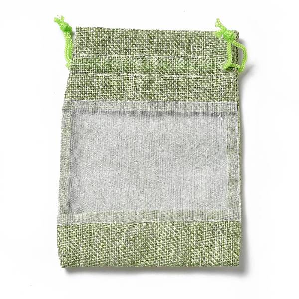 PandaHall Linen Pouches, Drawstring Bags, with Organza Windows, Rectangle, Light Green, 14x10x0.5cm Cloth None
PandaHall Linen Pouches, Drawstring Bags, with Organza Windows, Rectangle, Light Green, 14x10x0.5cm Cloth None