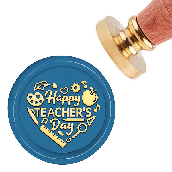 PandaHall Brass Wax Seal Stamp with Handle, for DIY Scrapbooking, Teacher's Day Themed Pattern, 3.5x1.18 inch(8.9x3cm) Brass Others
PandaHall Brass Wax Seal Stamp with Handle, for DIY Scrapbooking, Teacher's Day Themed Pattern, 3.5x1.18 inch(8.9x3cm) Brass Others