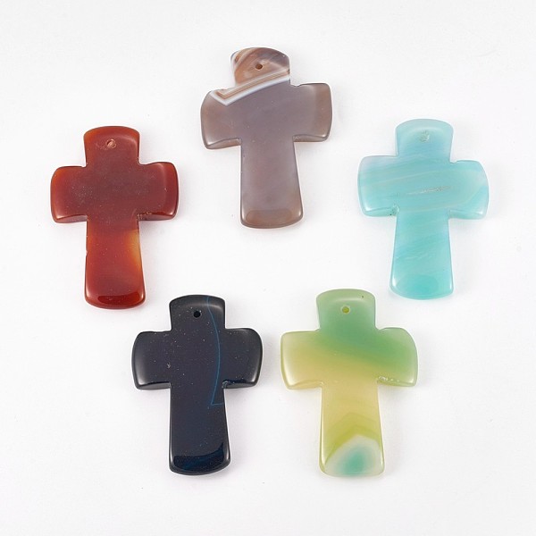 PandaHall Natural Agate Pendants, Cross, 50~56x35~36x6mm, Hole: 1.5mm Natural Agate Cross
PandaHall Natural Agate Pendants, Cross, 50~56x35~36x6mm, Hole: 1.5mm Natural Agate Cross