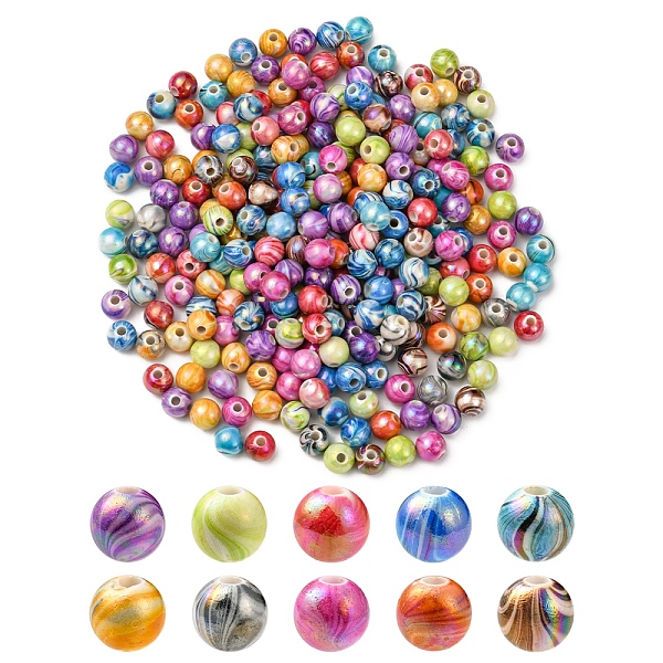 PandaHall AB Color Wave Printed Acrylic Beads, Round, Mixed Color, 8mm, Hole: 2mm, 100g/bag Acrylic Round Multicolor
PandaHall AB Color Wave Printed Acrylic Beads, Round, Mixed Color, 8mm, Hole: 2mm, 100g/bag Acrylic Round Multicolor