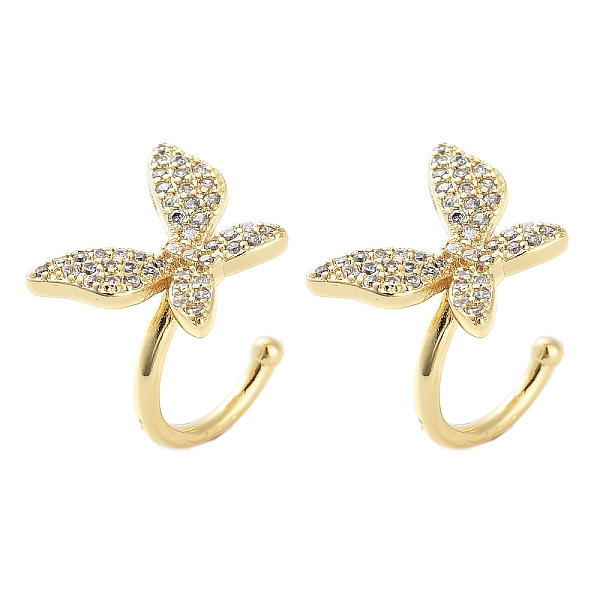 PandaHall Brass Micro Pave Cubic Zirconia Cuff Earrings for Women, Butterfly, Real 18K Gold Plated, 14x11x1.5mm Cubic Zirconia Butterfly
PandaHall Brass Micro Pave Cubic Zirconia Cuff Earrings for Women, Butterfly, Real 18K Gold Plated, 14x11x1.5mm Cubic Zirconia Butterfly