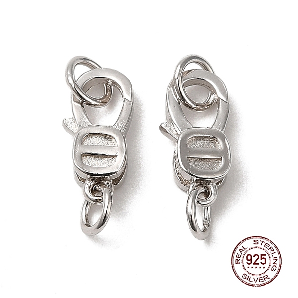 PandaHall Rhodium Plated 925 Sterling Silver Lobster Claw Clasps, Platinum, 11x5x3mm Sterling Silver
PandaHall Rhodium Plated 925 Sterling Silver Lobster Claw Clasps, Platinum, 11x5x3mm Sterling Silver