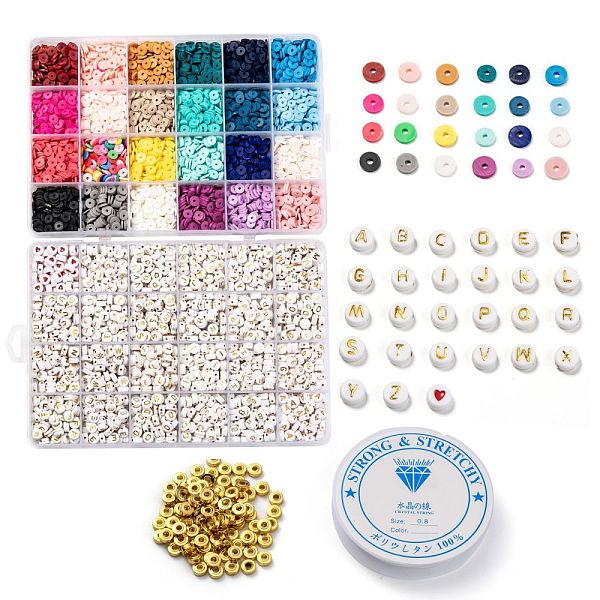 PandaHall DIY Heishi Bead Style Stretch Bracelets Making Kits, Including Handmade Polymer Clay & Acrylic & Non-magnetic Synthetic Hematite..., Multicolor
PandaHall DIY Heishi Bead Style Stretch Bracelets Making Kits, Including Handmade Polymer Clay & Acrylic & Non-magnetic Synthetic Hematite..., Multicolor