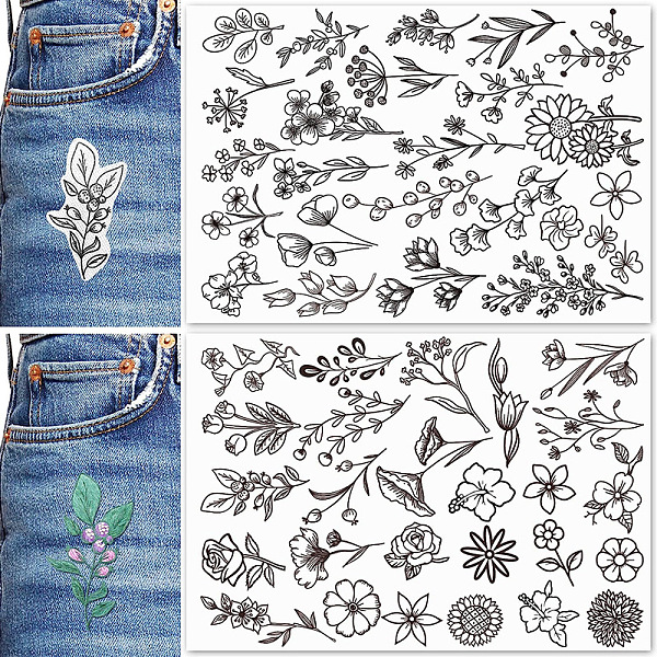 PandaHall A4 Bohemian Style Water Soluble Fabric, Wash Away Embroidery Stabilizer, Flower, 297x210mm, 2 sheets/set Paper Flower Black
PandaHall A4 Bohemian Style Water Soluble Fabric, Wash Away Embroidery Stabilizer, Flower, 297x210mm, 2 sheets/set Paper Flower Black