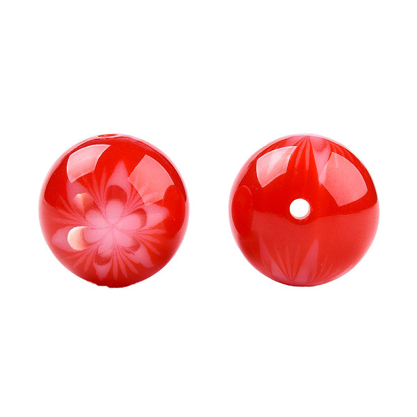 PandaHall Flower Opaque Resin Beads, Round, Red, 20x19mm, Hole: 2mm Resin Round Red
PandaHall Flower Opaque Resin Beads, Round, Red, 20x19mm, Hole: 2mm Resin Round Red
