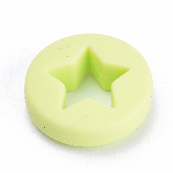 PandaHall Food Grade Eco-Friendly Silicone Focal Beads, Chewing Beads For Teethers, DIY Nursing Necklaces Making, Flat Round with Star..., Green
PandaHall Food Grade Eco-Friendly Silicone Focal Beads, Chewing Beads For Teethers, DIY Nursing Necklaces Making, Flat Round with Star..., Green
