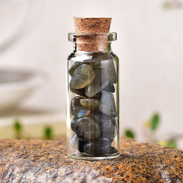 PandaHall Glass Wishing Bottles, Reiki Natural Labradorite Drift Chip Beads inside for DIY Jewelry Making Home Decoration, 22x30mm...
PandaHall Glass Wishing Bottles, Reiki Natural Labradorite Drift Chip Beads inside for DIY Jewelry Making Home Decoration, 22x30mm...