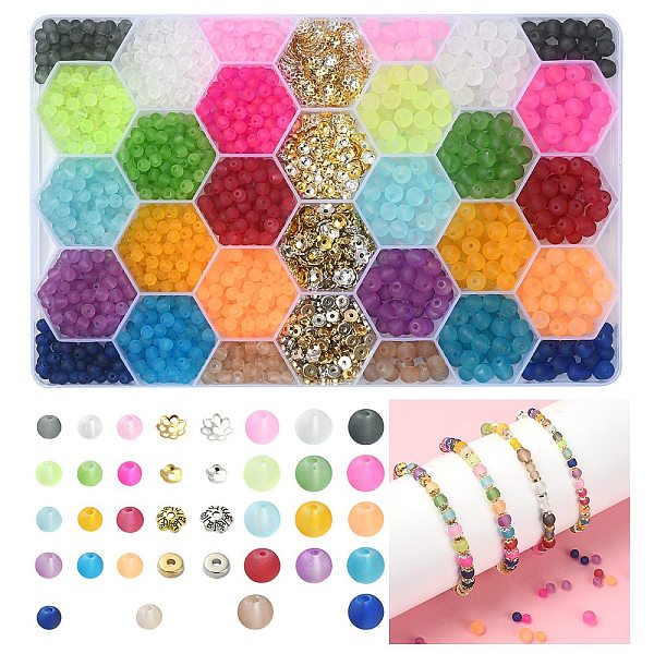PandaHall DIY Pendant Decoration Making Finding Kit, Including Glass Round Beads, Iron & Brass & Alloy Bead Caps, CCB Plastic Spacer Beads..., Multicolor
PandaHall DIY Pendant Decoration Making Finding Kit, Including Glass Round Beads, Iron & Brass & Alloy Bead Caps, CCB Plastic Spacer Beads..., Multicolor