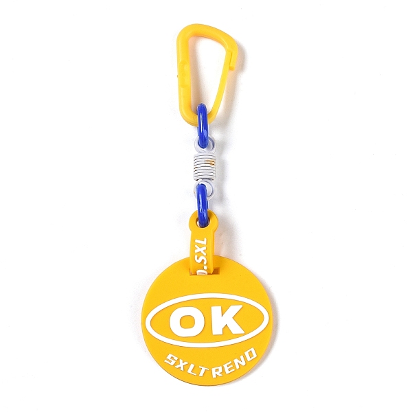 PandaHall Plastic Pendant Decorations, Flat Round with Word, Yellow, 160mm, falt round: 54x3mm Plastic Flat Round Yellow
PandaHall Plastic Pendant Decorations, Flat Round with Word, Yellow, 160mm, falt round: 54x3mm Plastic Flat Round Yellow
