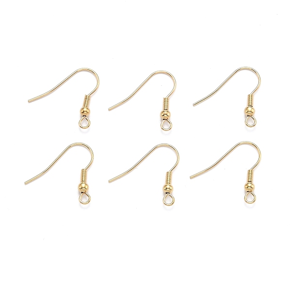 PandaHall 304 Stainless Steel Earring Hooks, Ear Wire, with Horizontal Loop, Golden, 19.5x18x3mm, Hole: 2mm, 21 Gauge, Pin: 0.7mm 304...
PandaHall 304 Stainless Steel Earring Hooks, Ear Wire, with Horizontal Loop, Golden, 19.5x18x3mm, Hole: 2mm, 21 Gauge, Pin: 0.7mm 304...