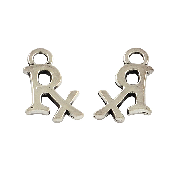 PandaHall Tibetan Style Zinc Alloy Letter RX Pendants, Lead Free & Cadmium Free, Antique Silver, 15x10x2mm, Hole: 2.5mm, about 833pcs/500g...
PandaHall Tibetan Style Zinc Alloy Letter RX Pendants, Lead Free & Cadmium Free, Antique Silver, 15x10x2mm, Hole: 2.5mm, about 833pcs/500g...
