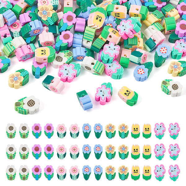 PandaHall 210Pcs 7 Style Handmade Polymer Clay Beads, for DIY Jewelry Crafts Supplies, Flower, Mixed Color, 7~13x0.5~5mm, 30pcs/style..., Multicolor
PandaHall 210Pcs 7 Style Handmade Polymer Clay Beads, for DIY Jewelry Crafts Supplies, Flower, Mixed Color, 7~13x0.5~5mm, 30pcs/style..., Multicolor