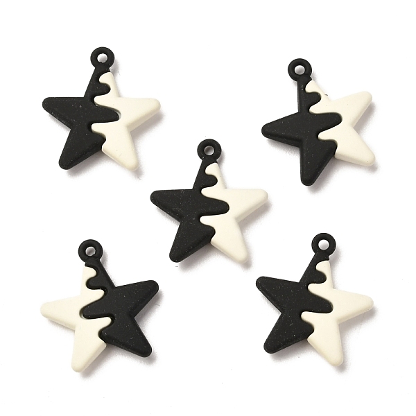 PandaHall Spray Painted Alloy Pendants, Two Tone, Lead Free & Cadmium Free, Star, Black, 19.5x17x4mm, Hole: 1.4mm Alloy Star Black
PandaHall Spray Painted Alloy Pendants, Two Tone, Lead Free & Cadmium Free, Star, Black, 19.5x17x4mm, Hole: 1.4mm Alloy Star Black