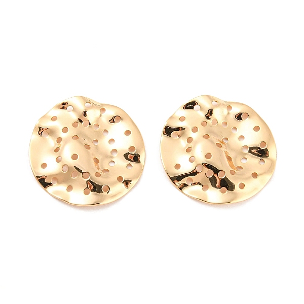 PandaHall Rack Plating Brass Pendants, Textured, Flat Round Charm, Real 18K Gold Plated, 24~24.5x2.5mm, Hole: 1.2mm Brass Flat Round
PandaHall Rack Plating Brass Pendants, Textured, Flat Round Charm, Real 18K Gold Plated, 24~24.5x2.5mm, Hole: 1.2mm Brass Flat Round