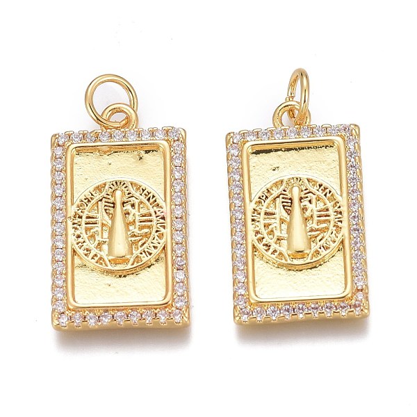 PandaHall Brass Micro Pave Clear Cubic Zirconia Pendants, Long-Lasting Plated, With Jump Ring, Rectangle, Real 18K Gold Plated, 21x12x2mm...
PandaHall Brass Micro Pave Clear Cubic Zirconia Pendants, Long-Lasting Plated, With Jump Ring, Rectangle, Real 18K Gold Plated, 21x12x2mm...
