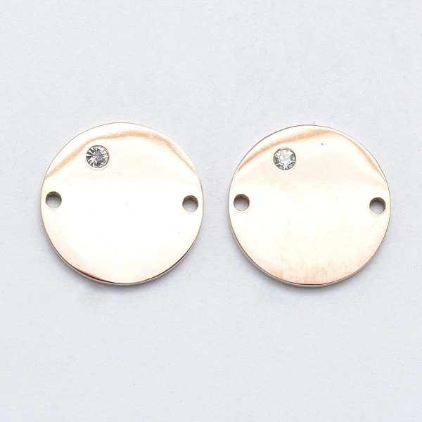 PandaHall 316 Surgical Stainless Steel Micro Pave Clear Cubic Zirconia Links Connectors, Flat Round, Rose Gold, 15x2mm, Hole: 1mm 316...
PandaHall 316 Surgical Stainless Steel Micro Pave Clear Cubic Zirconia Links Connectors, Flat Round, Rose Gold, 15x2mm, Hole: 1mm 316...