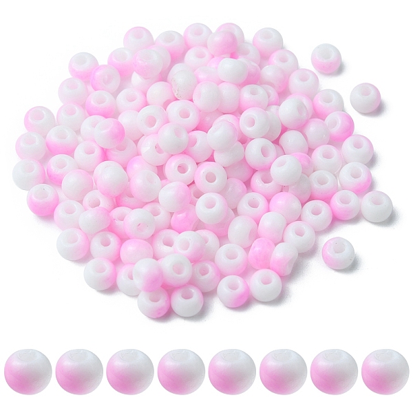 PandaHall 6/0 Opaque Glass Seed Beads, Round Hole, Rondelle, Pearl Pink, 4~4.5x3~4mm, Hole: 0.8~1.5mm, 10g/box Glass Rondelle
PandaHall 6/0 Opaque Glass Seed Beads, Round Hole, Rondelle, Pearl Pink, 4~4.5x3~4mm, Hole: 0.8~1.5mm, 10g/box Glass Rondelle