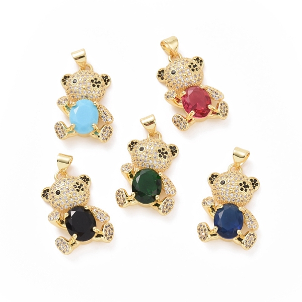 PandaHall Brass Cubic Zirconia Pendants, Golden, Bear Charm, Mixed Color, 25x16x6mm, Hole: 4x5mm Brass+Cubic Zirconia Bear Multicolor
PandaHall Brass Cubic Zirconia Pendants, Golden, Bear Charm, Mixed Color, 25x16x6mm, Hole: 4x5mm Brass+Cubic Zirconia Bear Multicolor