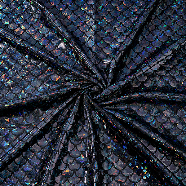 PandaHall Sparkly Hologram Spandex Mermaid Printed Fish Scale Fabric, Stretch Fabric, Black, 150x0.02cm Fibre Black
PandaHall Sparkly Hologram Spandex Mermaid Printed Fish Scale Fabric, Stretch Fabric, Black, 150x0.02cm Fibre Black