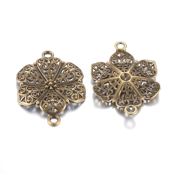 PandaHall Tibetan Style Alloy Links connectors, Flower, Cadmium Free & Nickel Free & Lead Free, Antique Bronze color, about 41mm long, 29mm...
PandaHall Tibetan Style Alloy Links connectors, Flower, Cadmium Free & Nickel Free & Lead Free, Antique Bronze color, about 41mm long, 29mm...