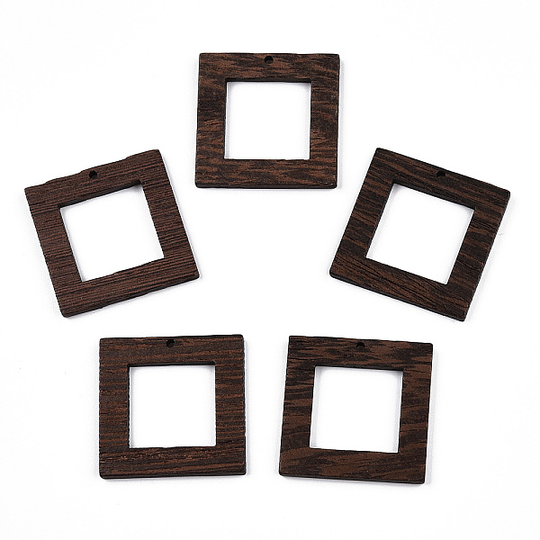 PandaHall Natural Wenge Wood Pendants, Undyed, Square Frame Charms, Coconut Brown, 38.5x38.5x3.5mm, Hole: 2mm Wood Square
PandaHall Natural Wenge Wood Pendants, Undyed, Square Frame Charms, Coconut Brown, 38.5x38.5x3.5mm, Hole: 2mm Wood Square